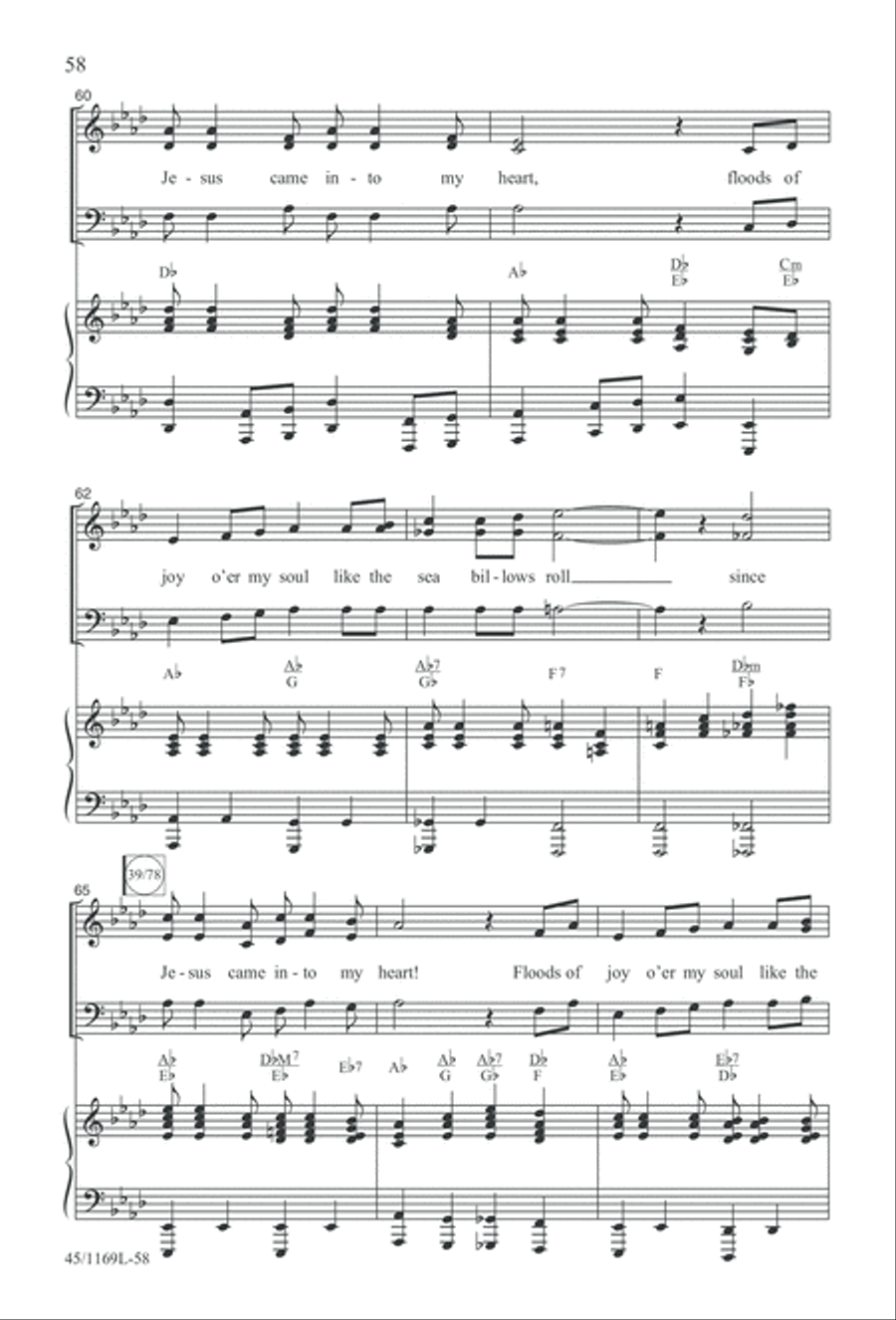 Simply Southern Gospel 3-Part scores gallery preview page 58