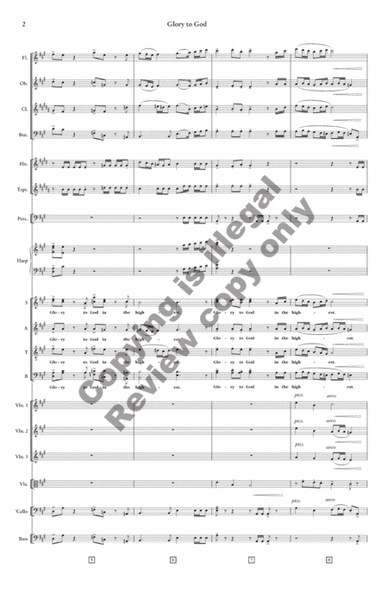 Glory to God (Chamber Orchestra Score and Parts)
