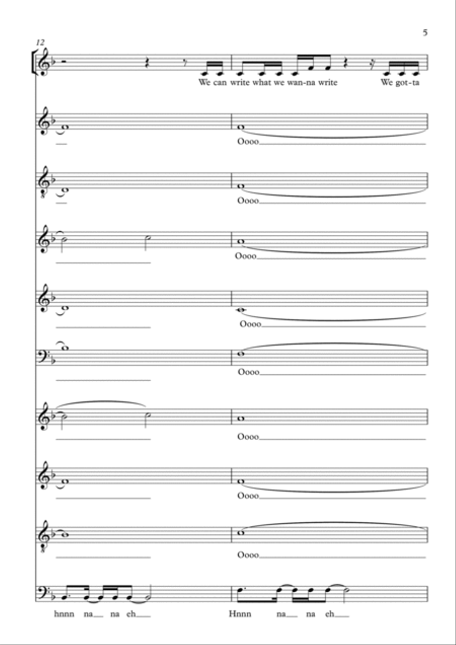 You're The Voice You're The Voice A Cappella scores gallery preview page 5