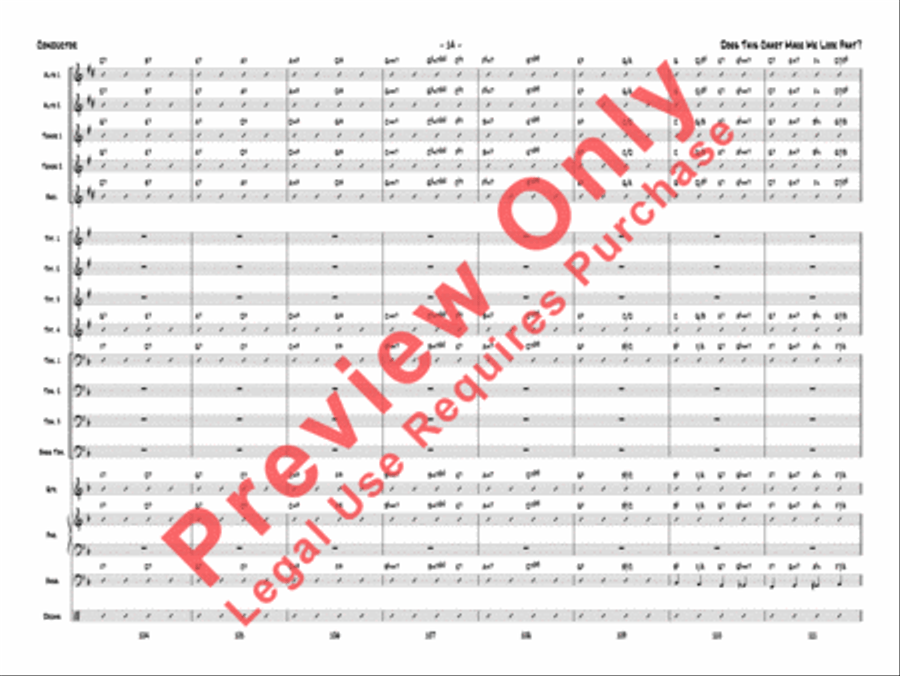Does This Chart Make Me Look Phat? Jazz Ensemble scores gallery preview page 17