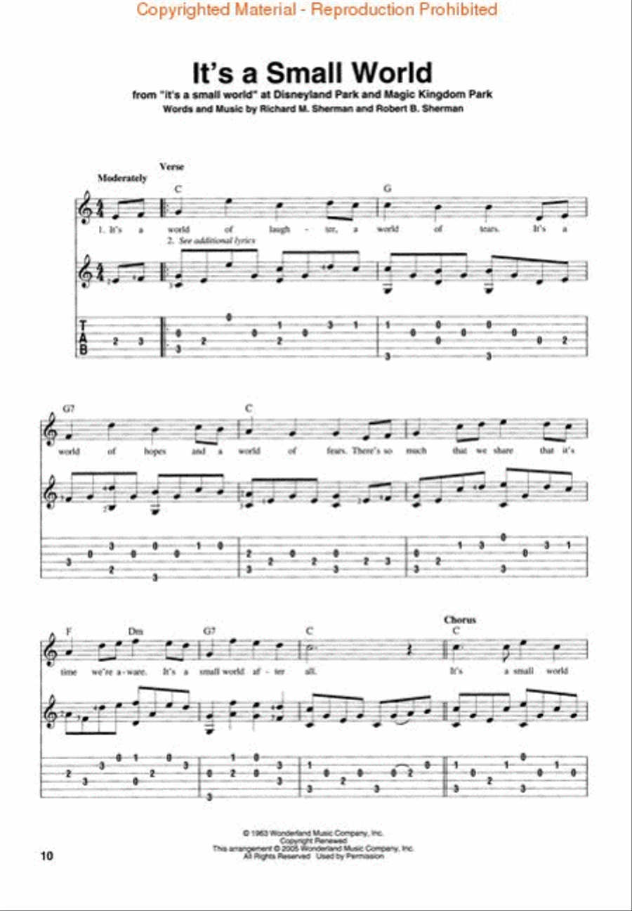 Fingerpicking Children's Songs Fingerpicking Guitar scores gallery preview page 4