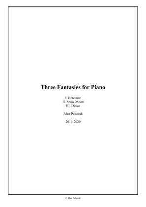 Three Fantasies for Piano