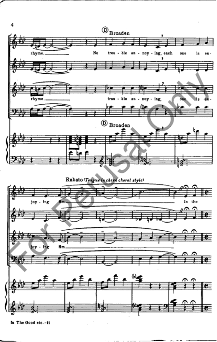 In The Good Old Summertime 4-Part scores gallery preview page 4