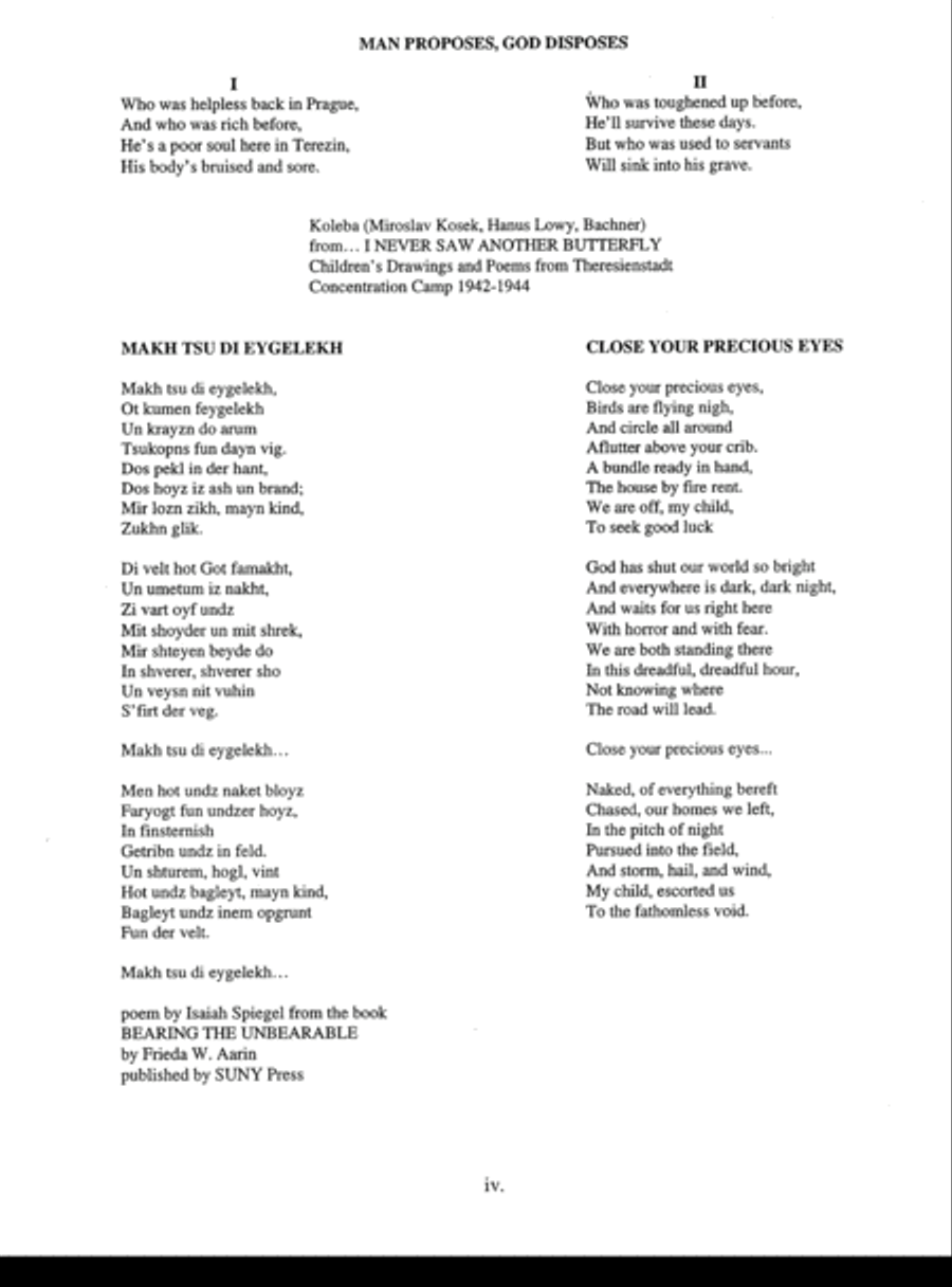 [Blank] Poems from the Holocaust Small Ensemble scores gallery preview page 6