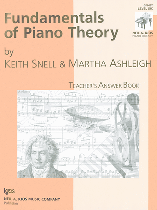 Book cover for Fundamentals Of Piano Theory, Level 6 - Answer Book