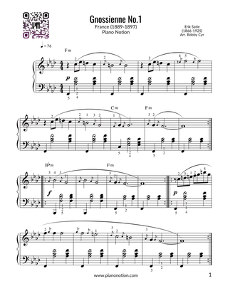 Gnossienne No.1 (Piano Solo)