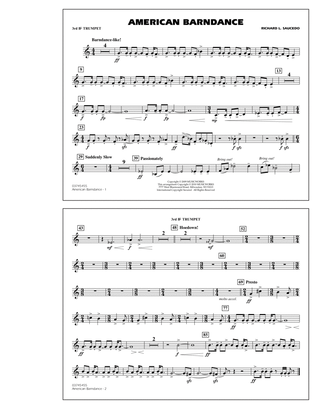 American Barndance - 3rd Bb Trumpet