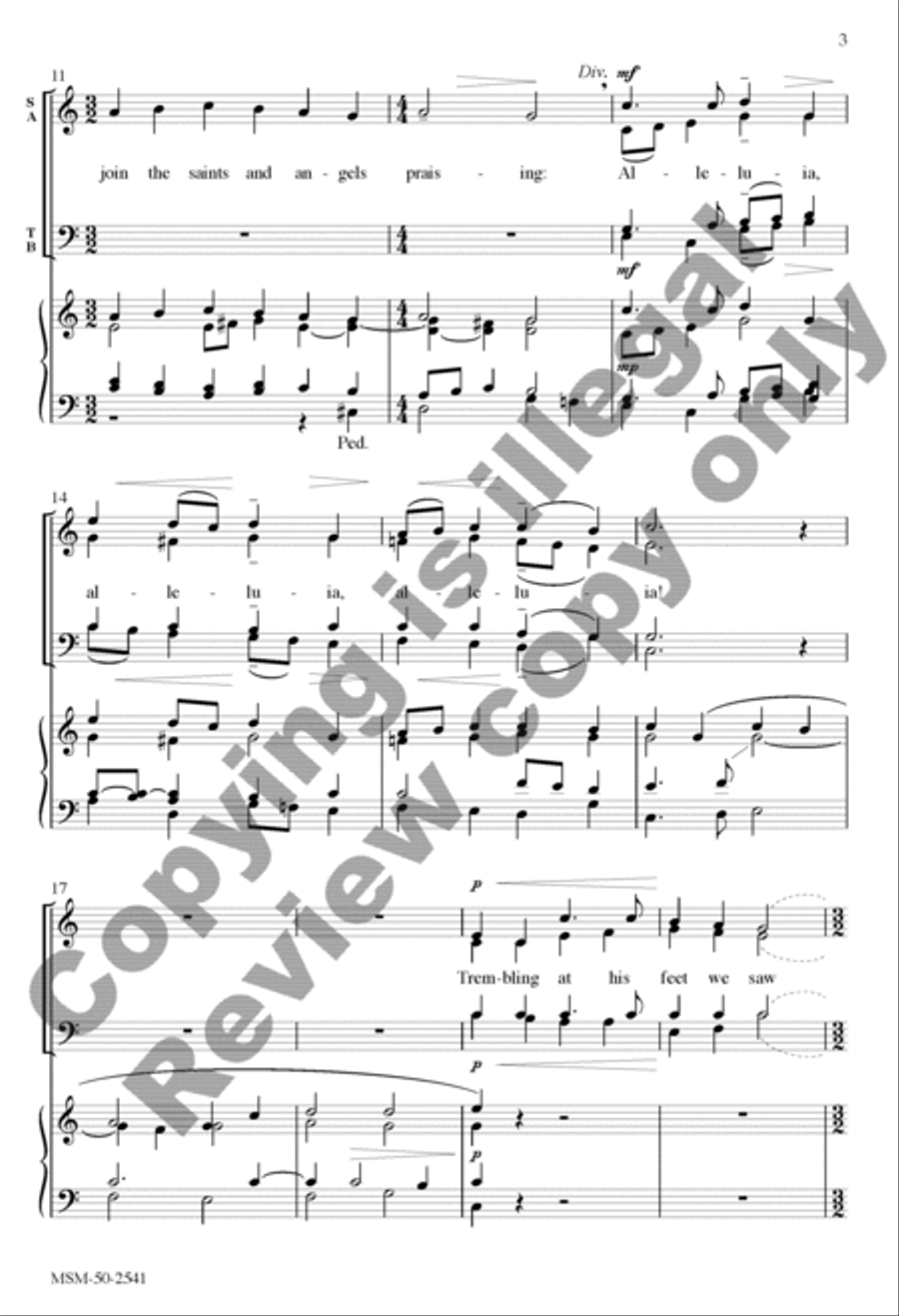 Jesus, on the Mountain Peak 4-Part scores gallery preview page 9