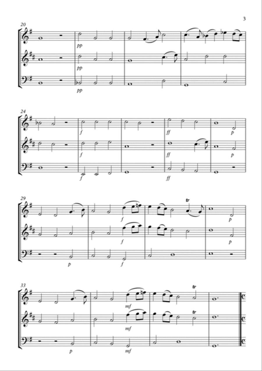 Trio Sonata No.6 Woodwind Trio scores gallery preview page 3