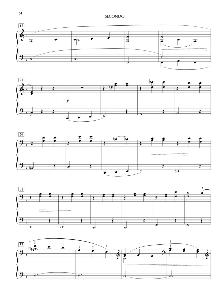Edelweiss (from The Sound Of Music) 1 Piano, 4-Hands scores gallery preview page 3