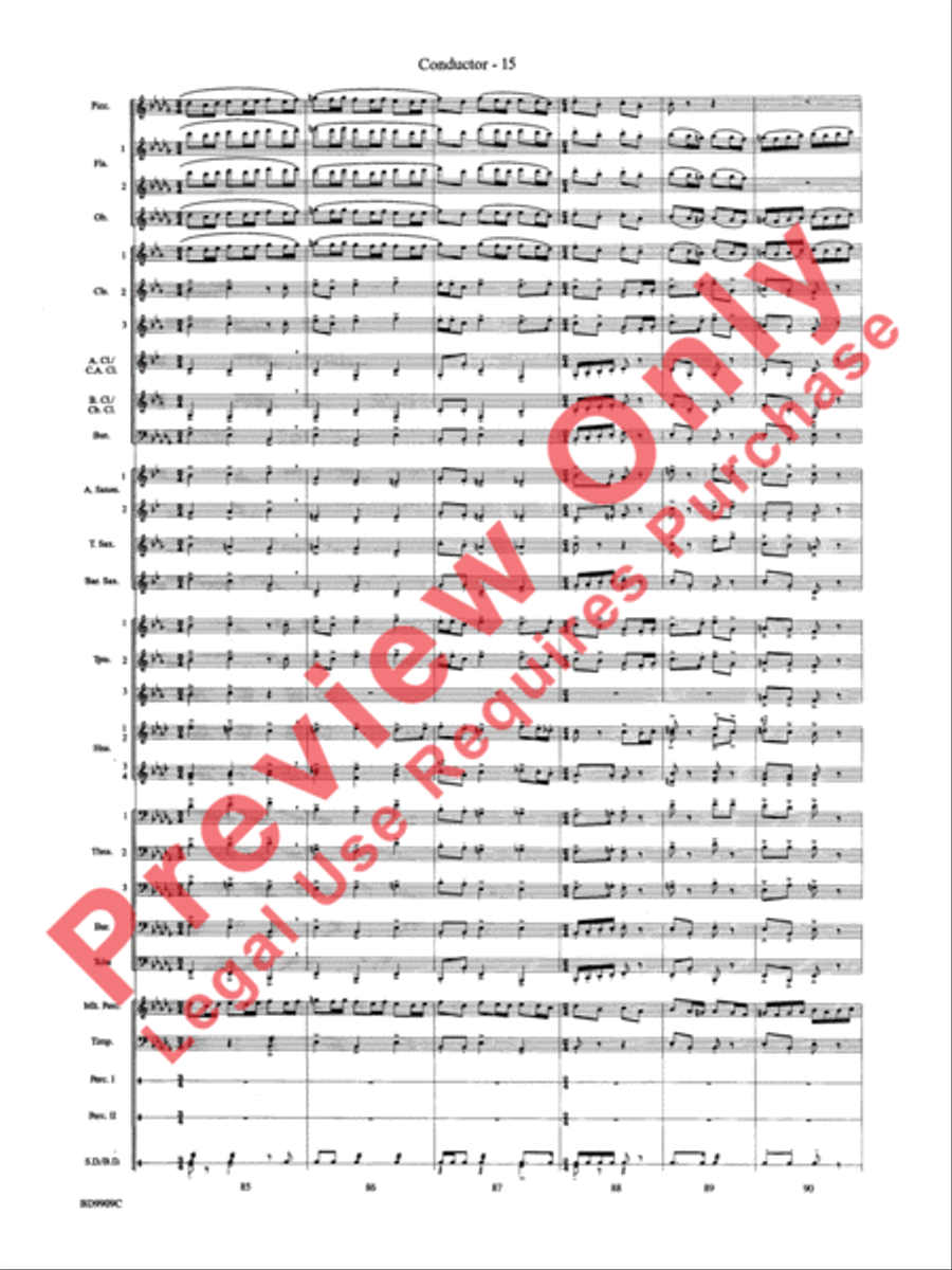 I'm Seventeen Come Sunday Concert Band scores gallery preview page 18