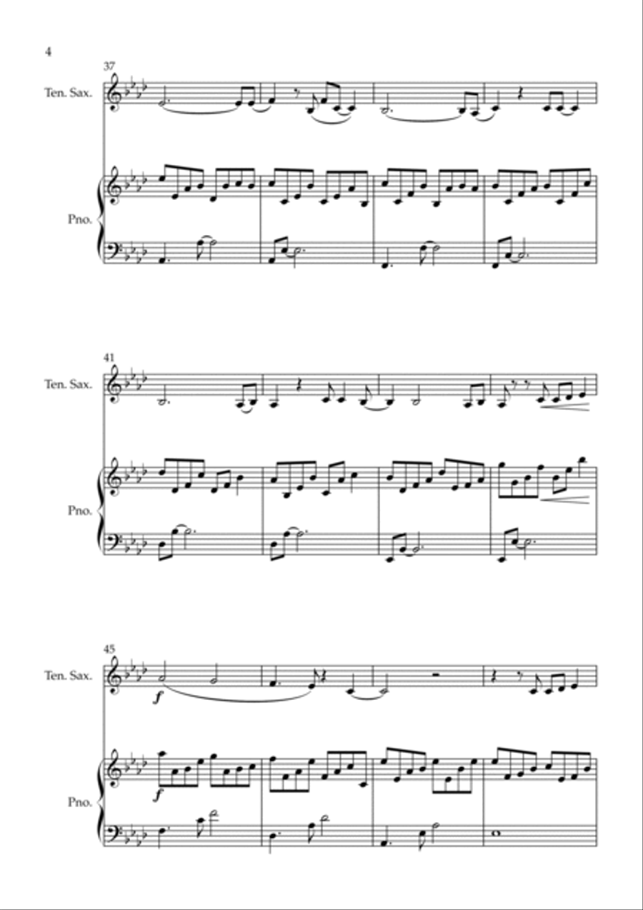 All Of Me All Of Me Tenor Saxophone scores gallery preview page 4