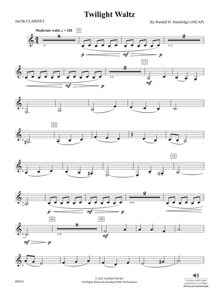 Twilight Waltz: 2nd B-flat Clarinet