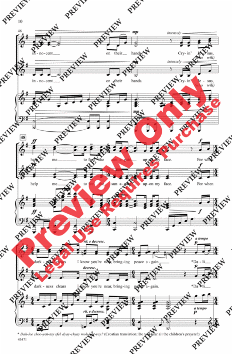 Prayer of the Children Prayer of the Children Women's Choir scores gallery preview page 9