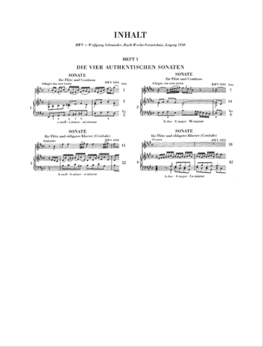Flute Sonatas – Volume 1 Flute Solo scores gallery preview page 2