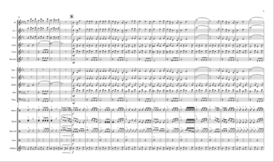 Believer Marching Band scores gallery preview page 3