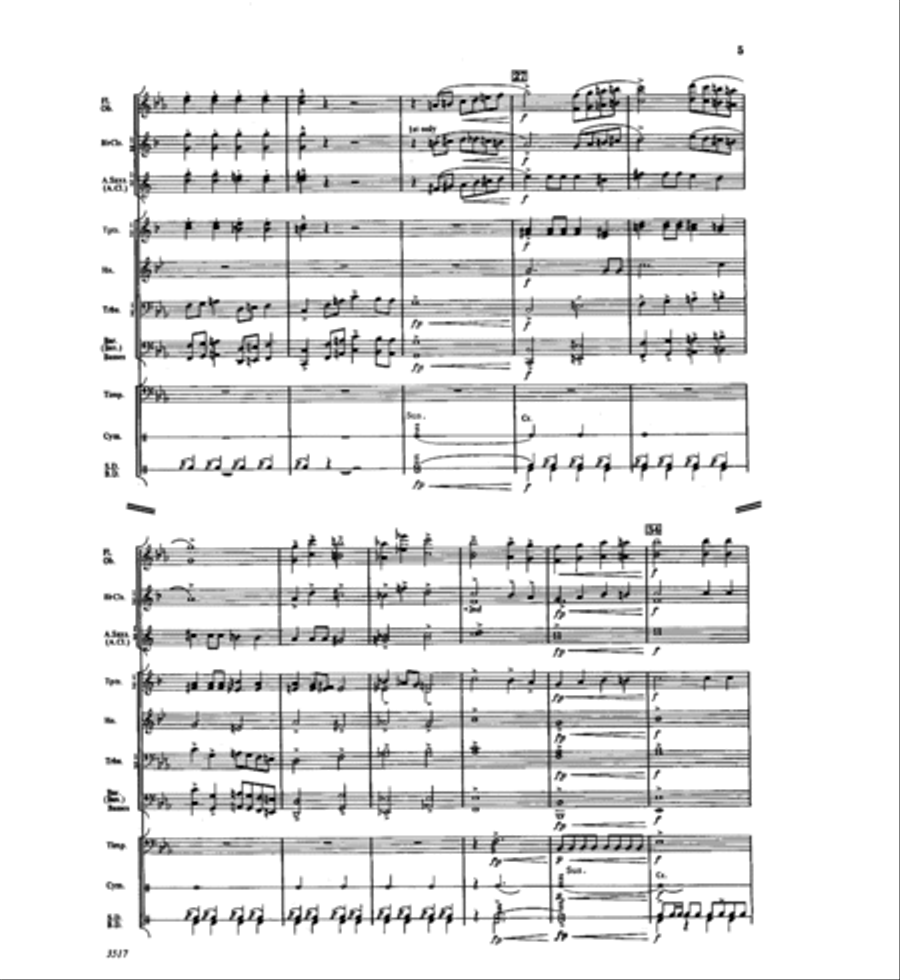 Waltzing Matilda Concert Band scores gallery preview page 5