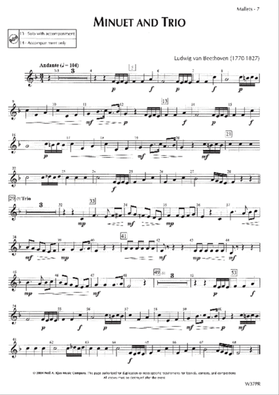 Standard of Excellence: Festival Solos Book 2 - Snare Drum & Mallets Concert Band Methods scores gallery preview page 2