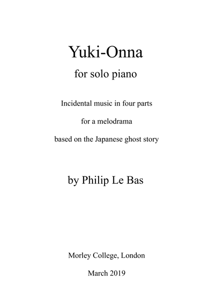 Yuki-Onna (piano solo) image number null