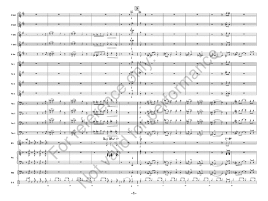 Cage Free Trombones Jazz Ensemble scores gallery preview page 4