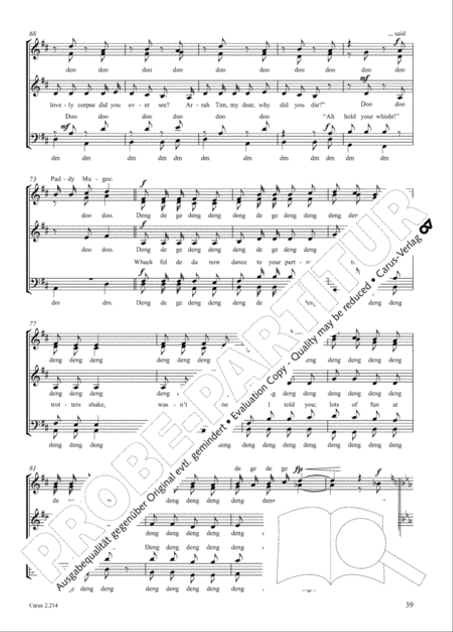 Choral Collection Folk Songs Choir scores gallery preview page 20