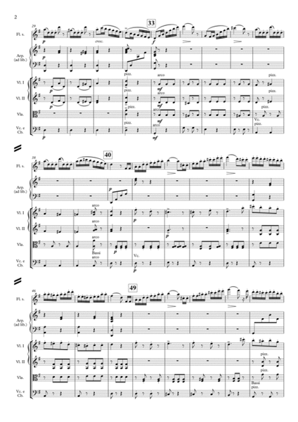 La Chasse Galop brillant, Op. 250, No. 6 for Flute, String Orchestra, and Harp - Score Only