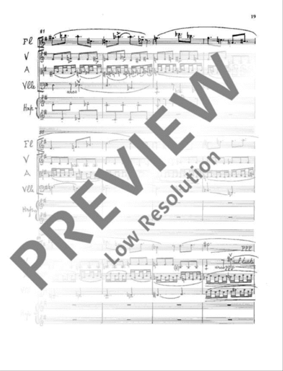 Quintet No. 2 Flute scores gallery preview page 20