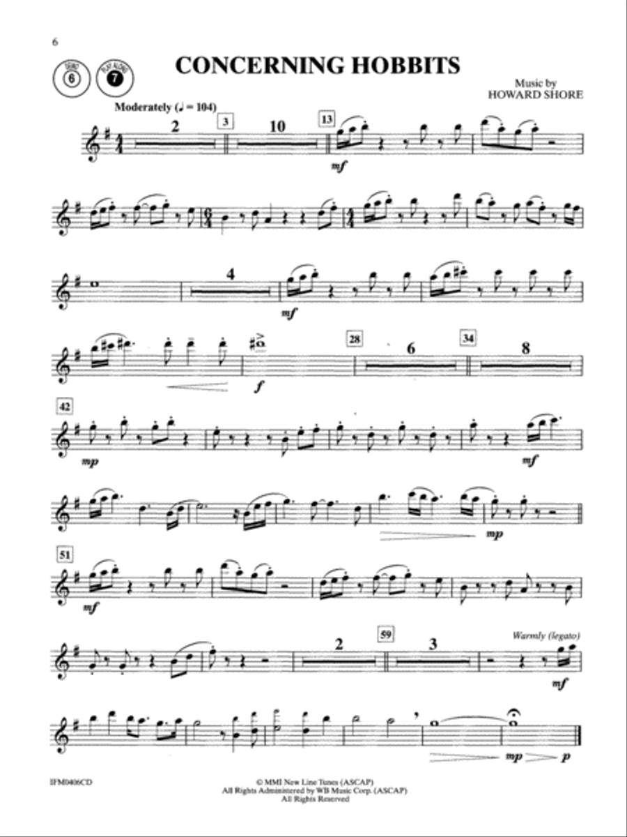 The Lord of the Rings - Instrumental Solos (Alto Sax) Alto Saxophone scores gallery preview page 5