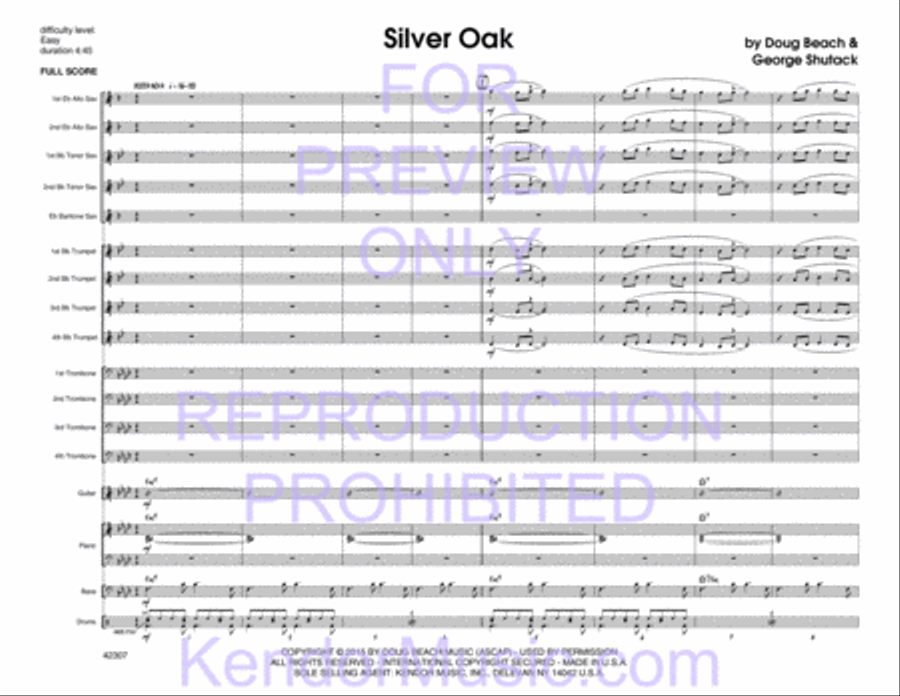 Silver Oak Silver Oak Jazz Ensemble scores gallery preview page 3