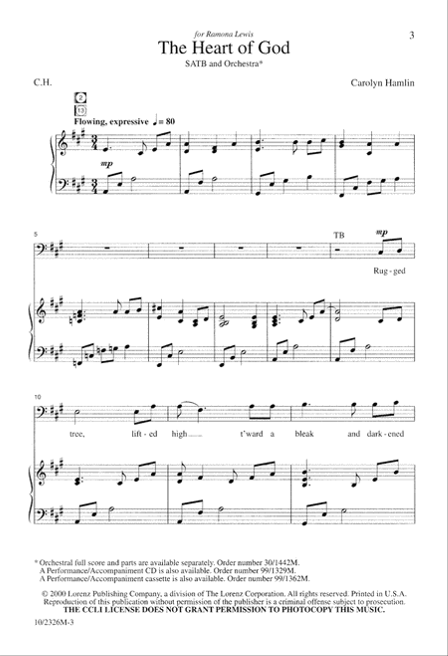 The Heart of God 4-Part scores gallery preview page 3