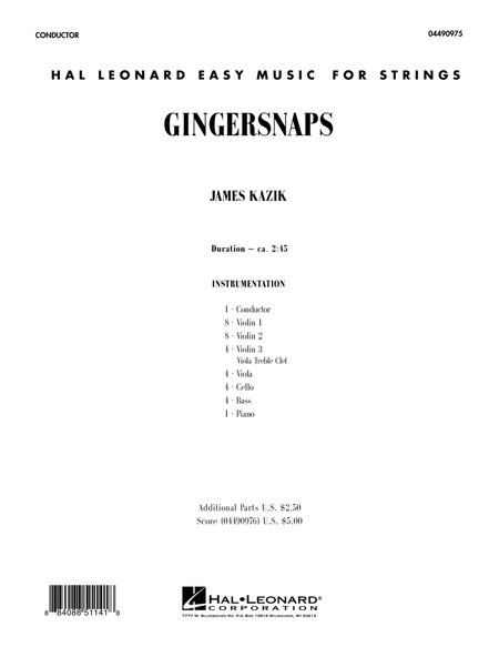 Gingersnaps - Full Score