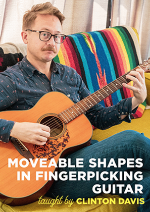 Book cover for Moveable Shapes in Fingerpicking Guitar