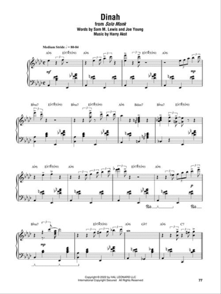 Thelonious Monk – Omnibook for Piano Piano Solo scores gallery preview page 7