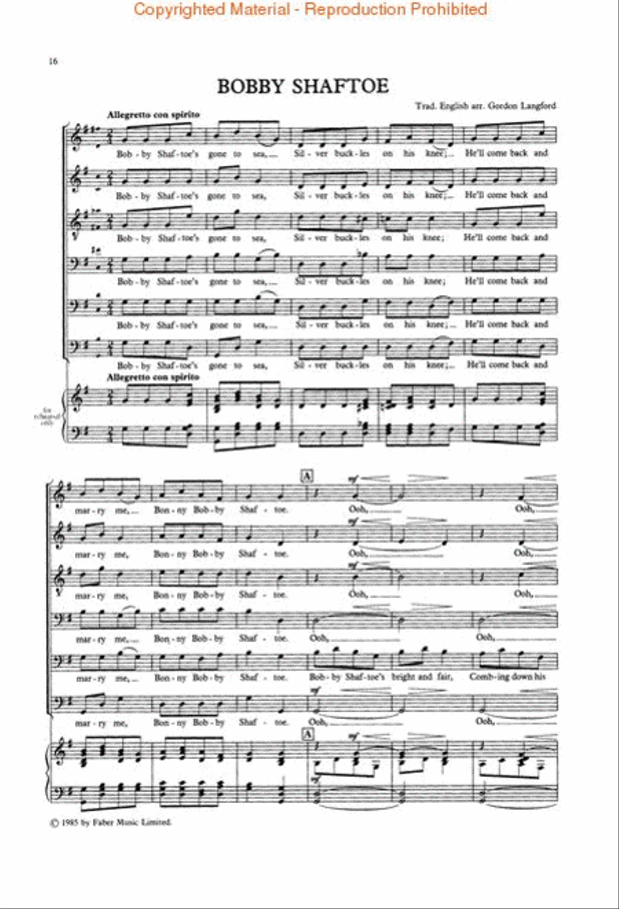 The King's Singers' Folk Songs (Collection) Divisi scores gallery preview page 3