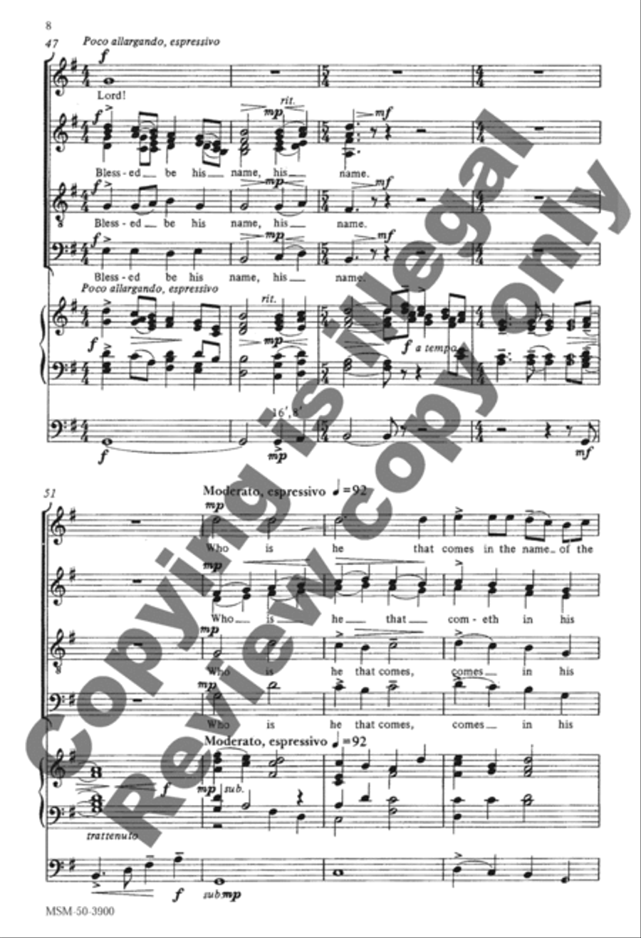 Song of Jubilation Divisi scores gallery preview page 7
