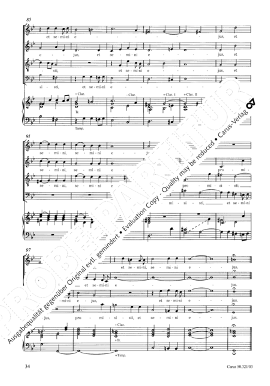 Requiem in C minor 4-Part scores gallery preview page 41