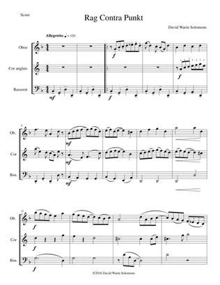 Rag contra punkt for double-reed trio (oboe, cor anglais, bassoon)