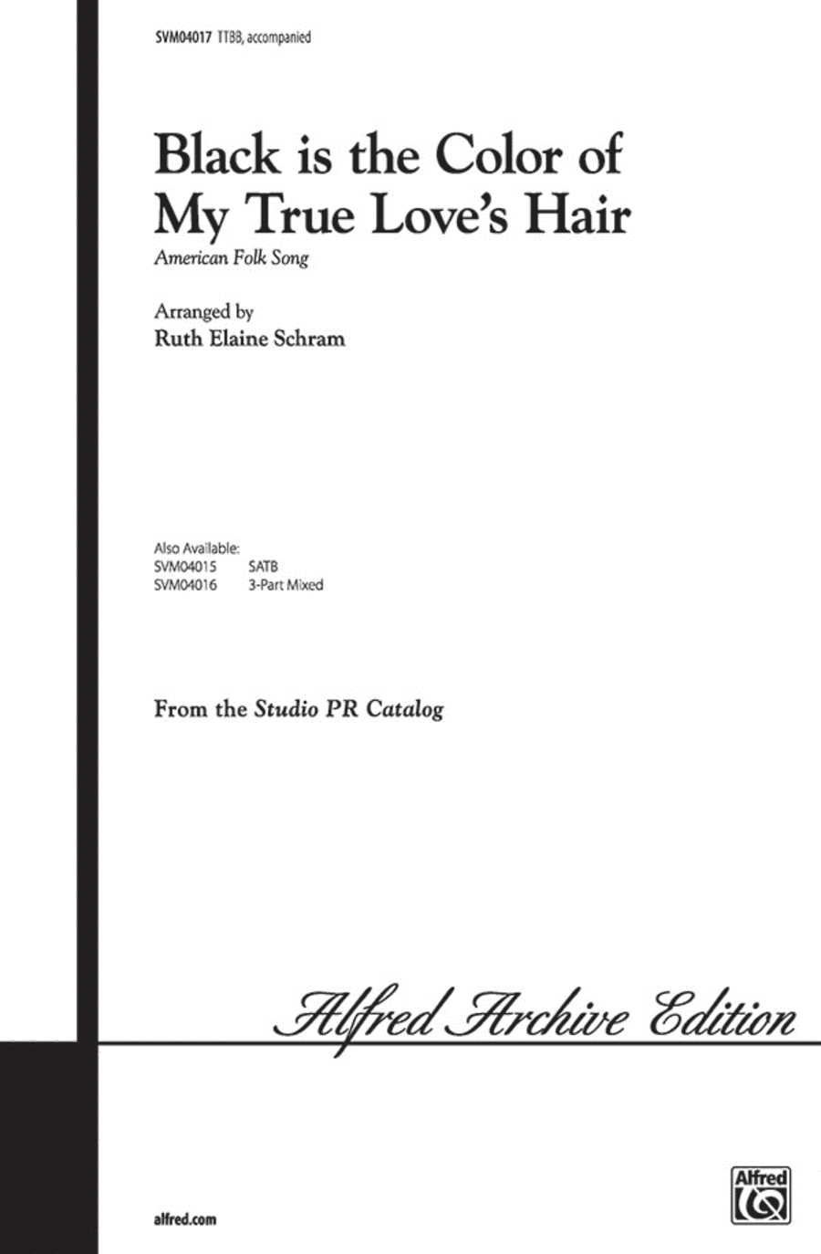 Black Is the Color of My True Love's Hair Men's Choir scores gallery preview page 1