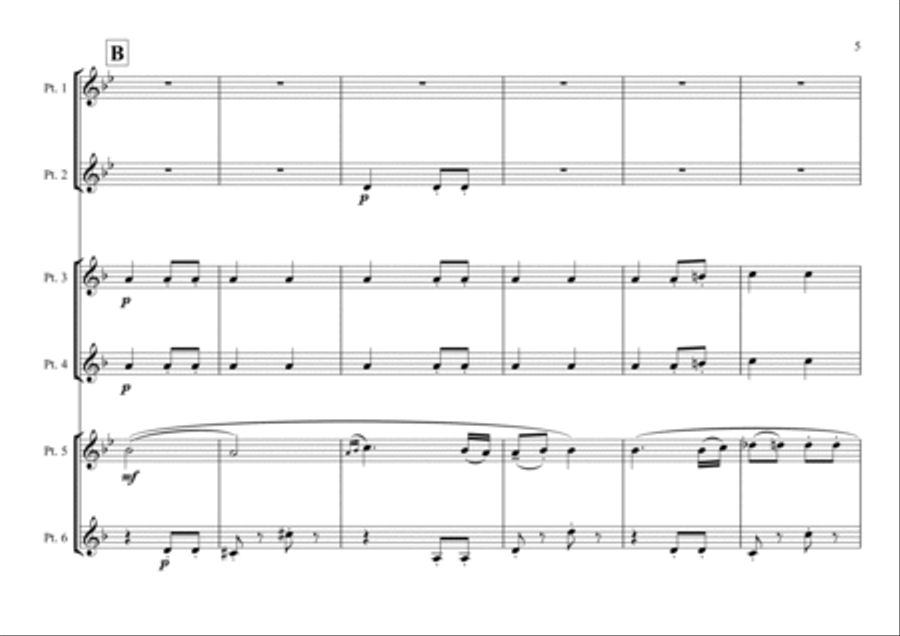Symphony No. 7, 2nd Movement - Beethoven (Brass sextet w. timpani) image number null