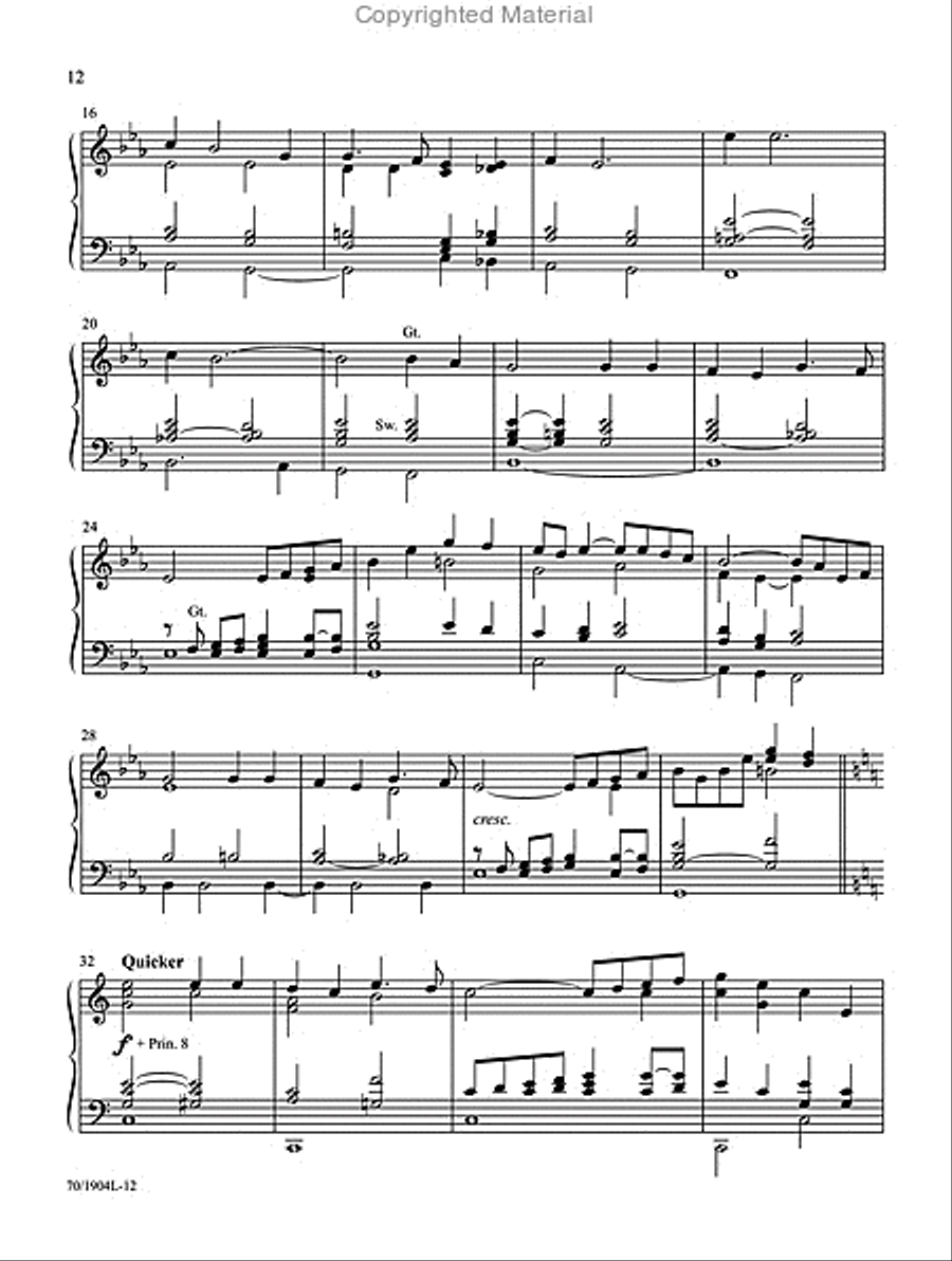 And Through Eternity I’ll Sing On Organ Solo scores gallery preview page 7