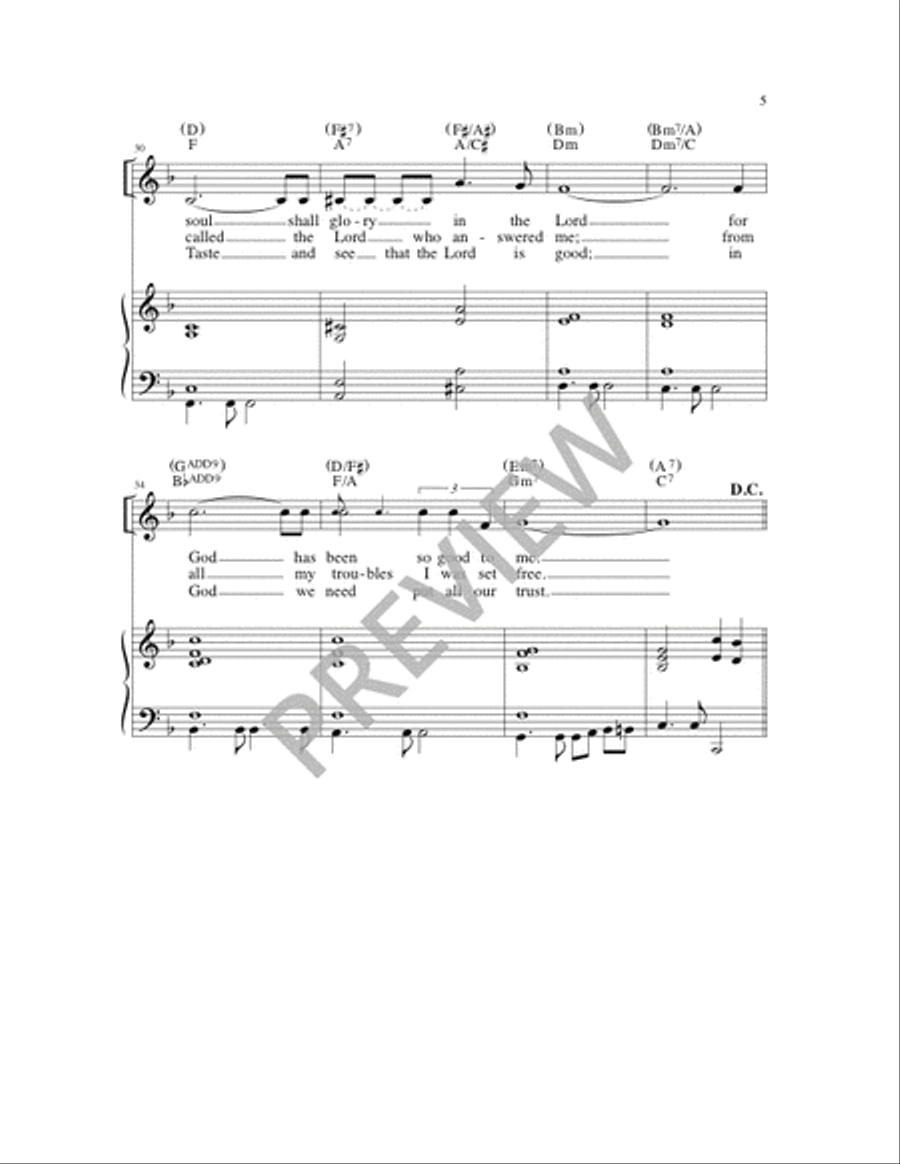 Taste and See 4-Part scores gallery preview page 5