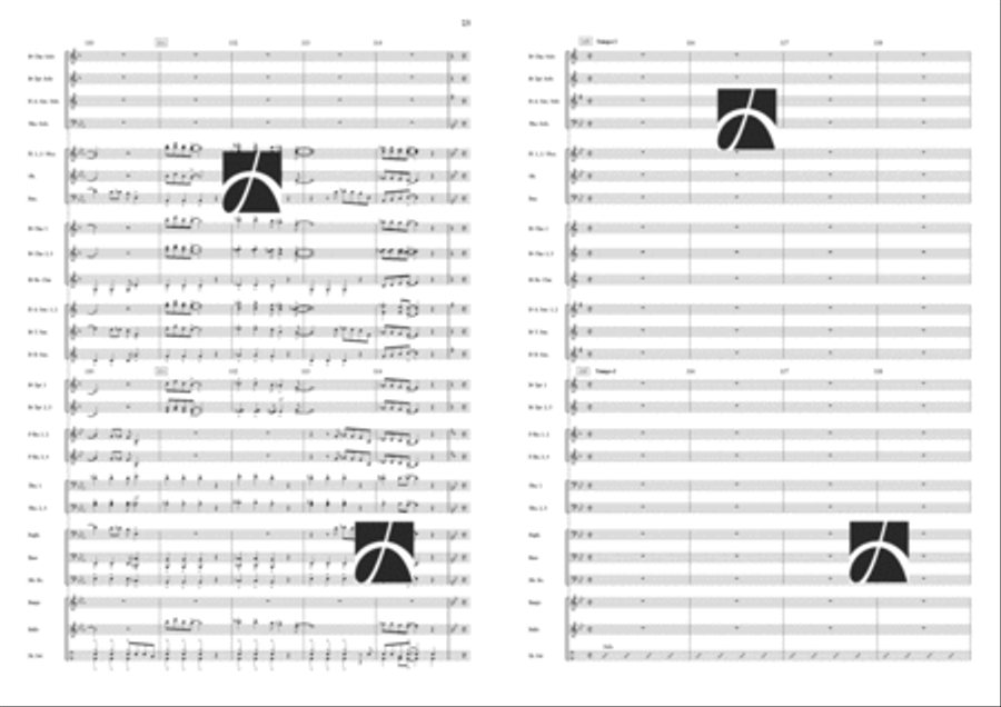 Tribute to Dixie Concert Band scores gallery preview page 13