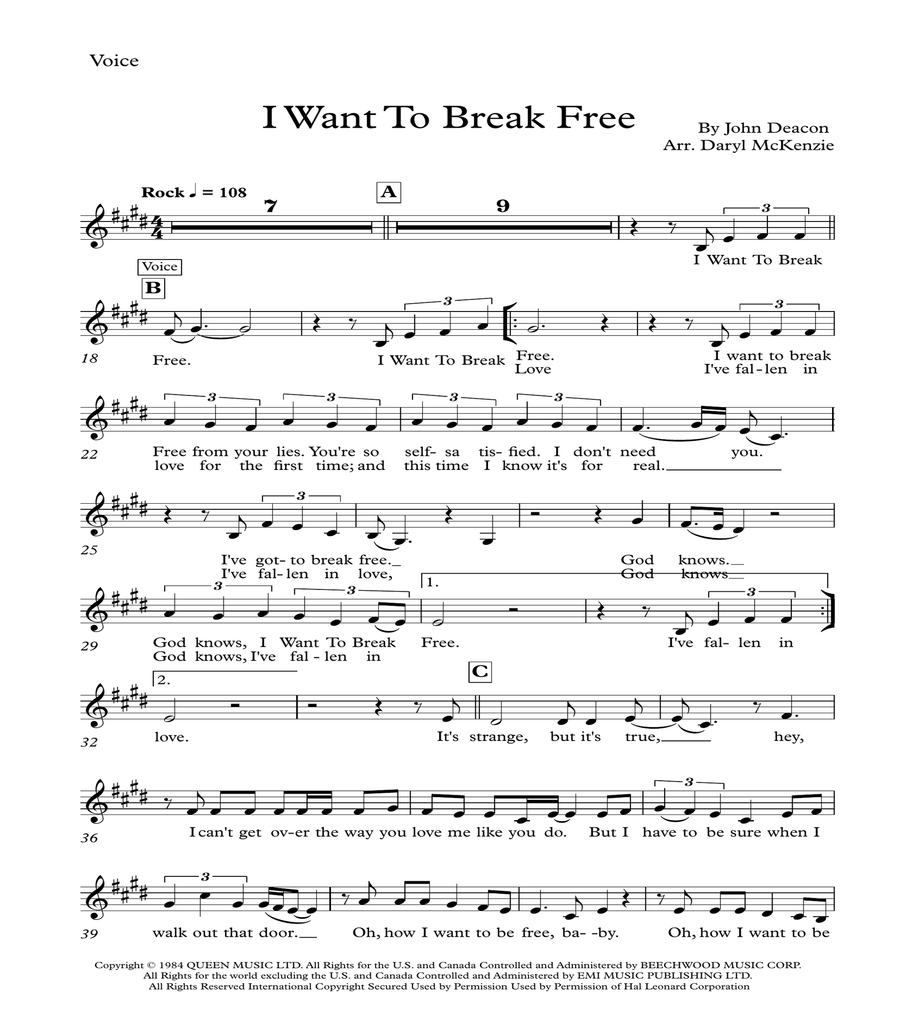 I Want To Break Free