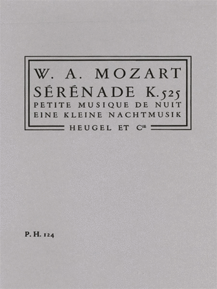 Book cover for Serenade From 'eine Kleine Nachtmusik' Kv525 (ph124) (quintet-