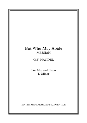 Book cover for But Who May Abide - Messiah (D Minor)