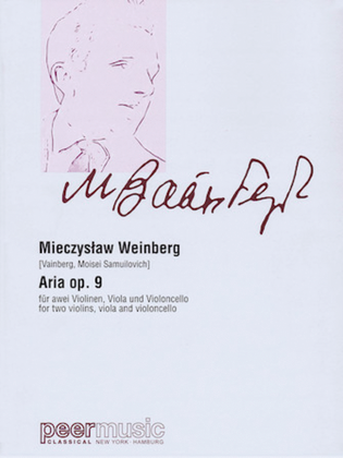 Book cover for Aria, Op. 9 Parts