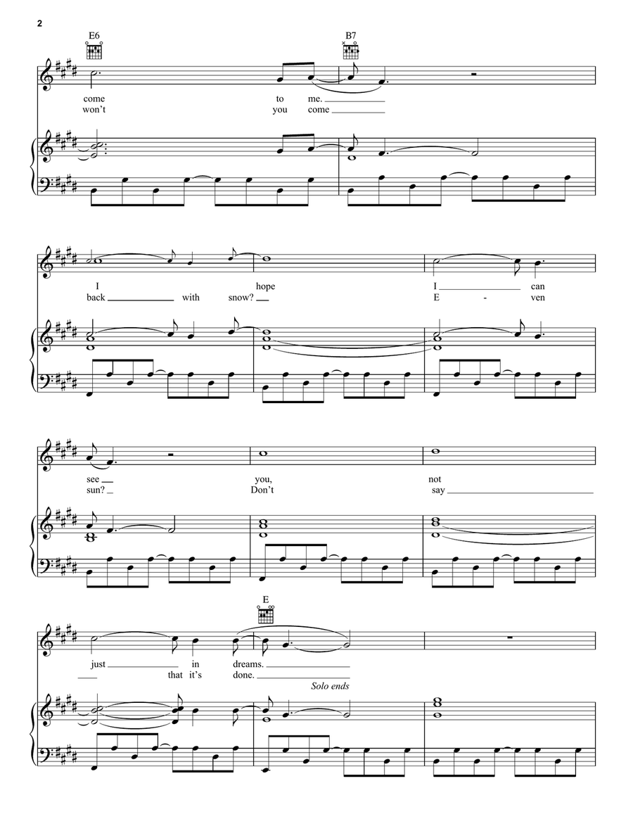 December Piano, Vocal, Guitar scores gallery preview page 2
