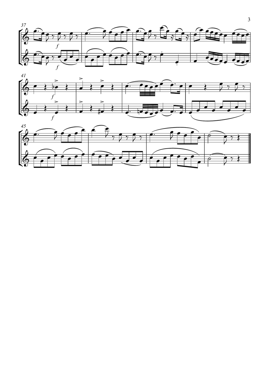 Eine Kleine Nachtmusik – Romanze: Flute Duet Flute Duet scores gallery preview page 3
