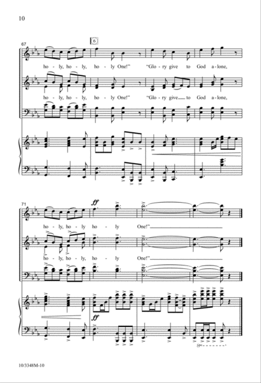 The Emerald Gates SSATB scores gallery preview page 10