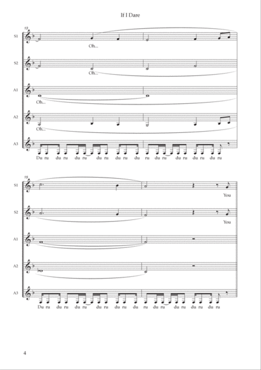 If I Dare Choir scores gallery preview page 4